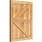 Ekena Millwork Framed Board-n-Batten Shutters w/Z-Bar, Rough Sawn Western Red Cedar, 21 1/2W x 27H, PR RBF06Z21X027RWR - alternate 4